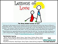 Lessons of Love Flip Chart Cover Page with Copyright Information.